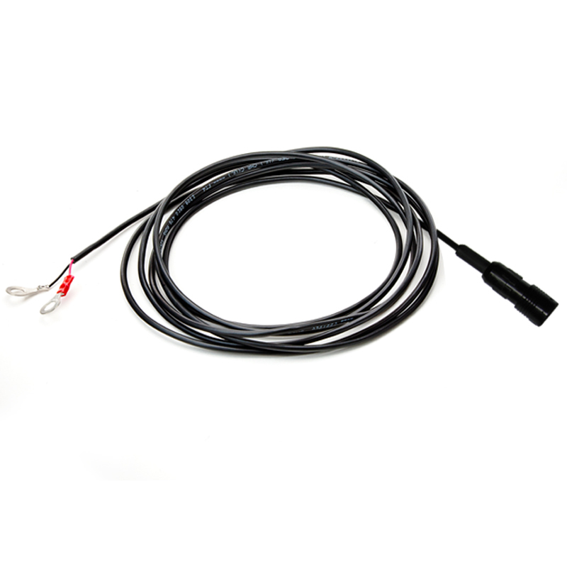 HE/Black 3m/10ft Power Lead - ring terminals